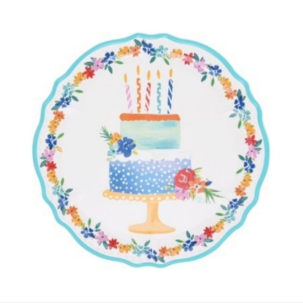 The Pioneer Woman Round Birthday Platter